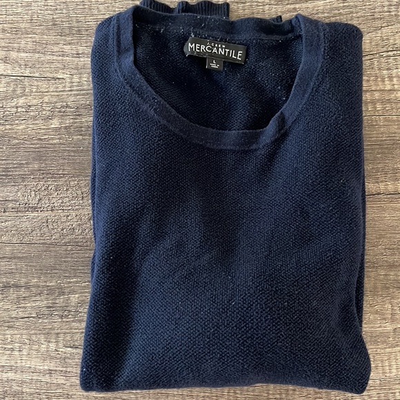 JCrew Mercantile Thermal Sweater - Large - Navy Blue - Picture 4 of 6